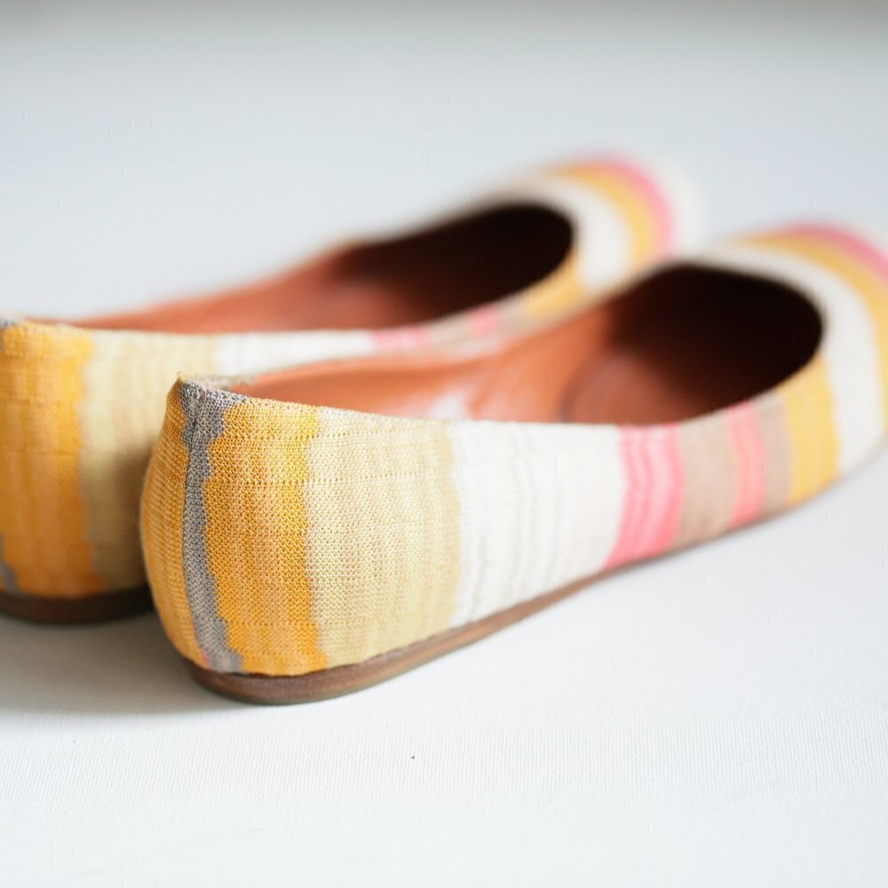 Missoni Round Toe Colorful Geometric Print  Flats - Picture 5 of 14